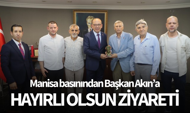 Manisa basınından Başkan Akın'a hayırlı olsun ziyareti