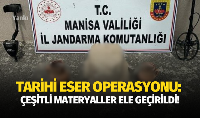 Manisa'da tarihi eser operasyonu: çömlek ve çeşitli materyaller ele geçirildi!