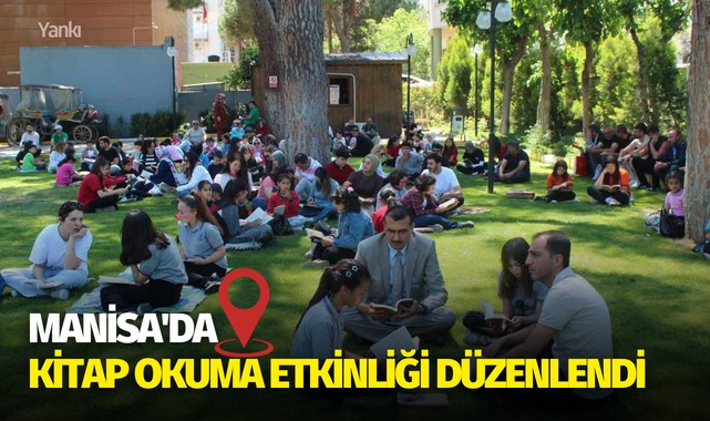 Manisa'da kitap okuma etkinliği düzenlendi