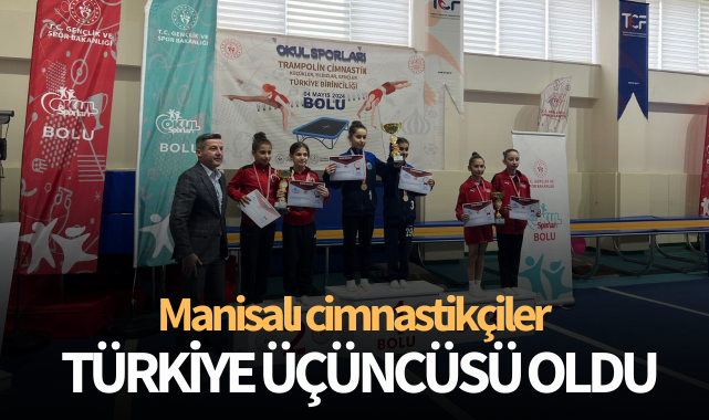 Manisalı cimnastikçiler Türkiye üçüncüsü oldu