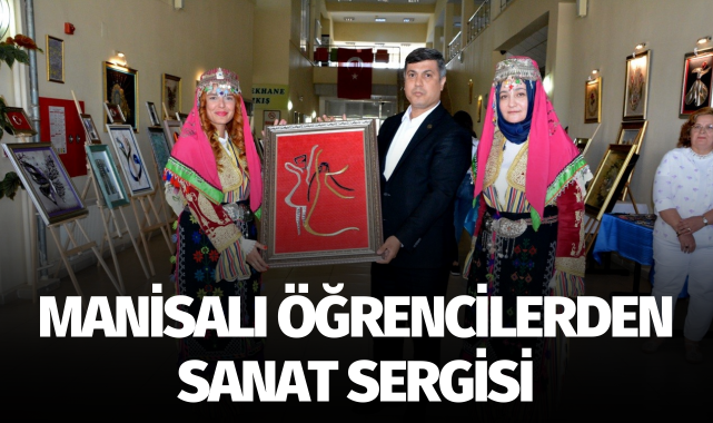 Manisalı öğrencilerden sanat sergisi