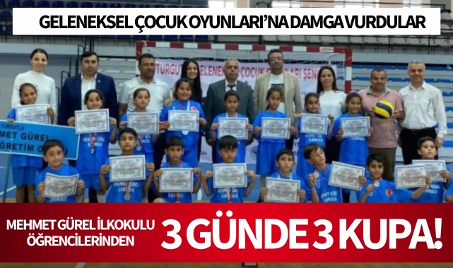 Mehmet Gürel İlkokulu öğrencilerinden 3 günde 3 kupa!