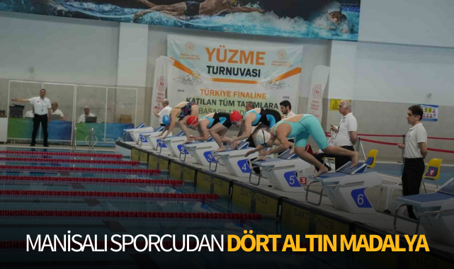 Manisalı sporcudan dört altın madalya