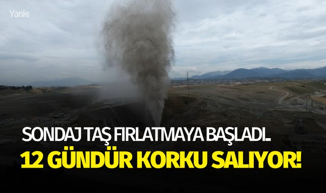 Sondaj taş fırlatmaya başladı..12 gündür korku salıyor! 