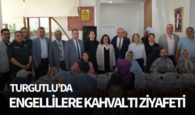 Turgutlu'da engellilere kahvaltı ziyafeti