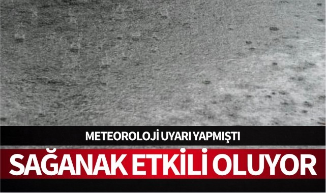 Turgutlu'da sağanak etkili oluyor