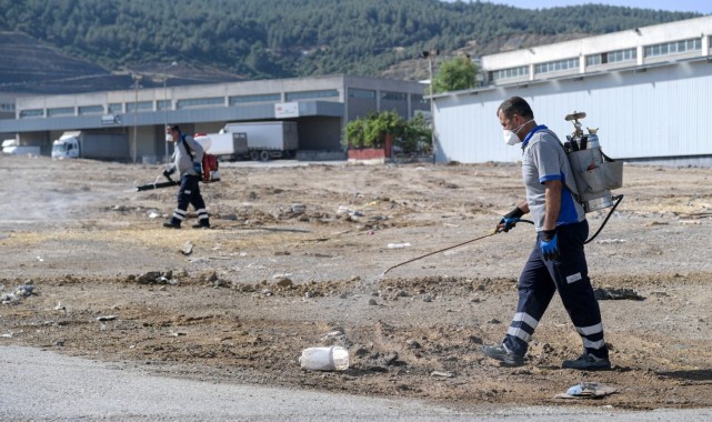 Büyükşehir'in temizlik ekipleri sahada