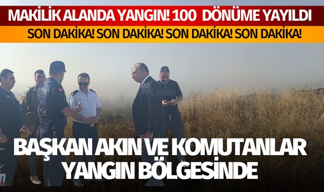 Çetin Akın Yangın Bölgesinde ‘Hemşehrilerimiz dikkatli olsun, canımız yanmasın’