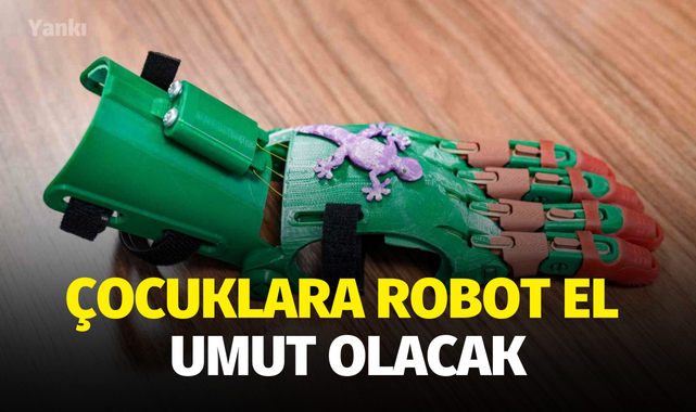 Çocuklara robot el umut olacak