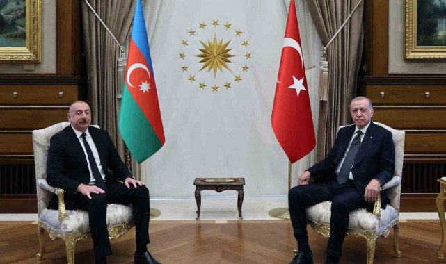 Cumhurbaşkanı Erdoğan, Azerbaycan Cumhurbaşkanı Aliyev ile görüştü