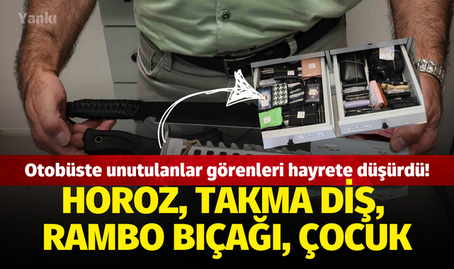 Otobüste unutulanlar görenleri hayrete düşürdü!