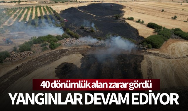 İlçede yangınlar devam ediyor!