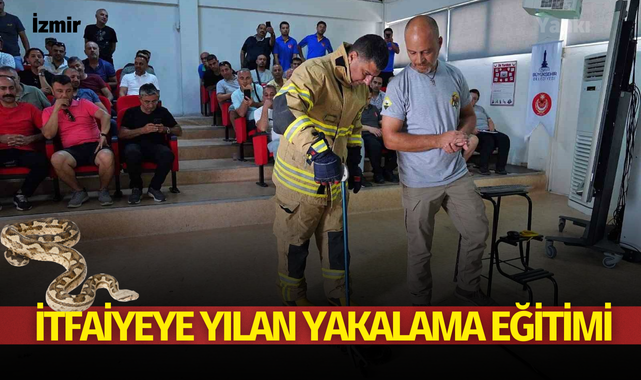 İtfaiyeye yılan yakalama eğitimi