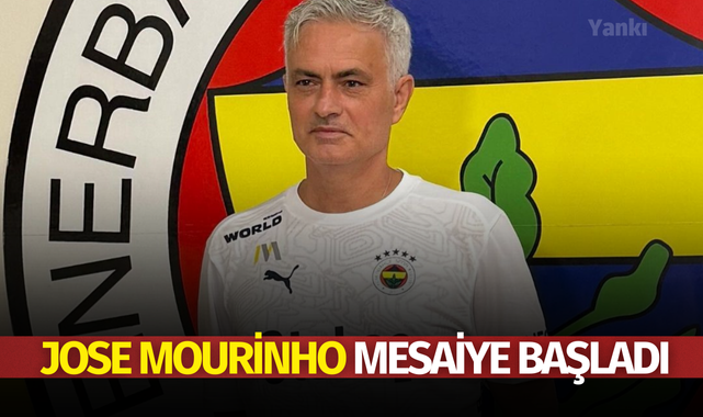 Jose Mourinho mesaiye başladı
