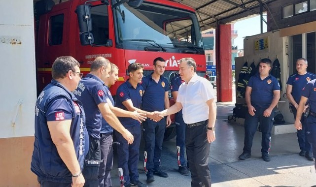 Kaymakam Kapankaya'dan Turgutlu İtfaiye Amirliği'ne ziyaret