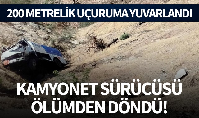 Manisa'da feci kaza: 200 metrelik uçuruma yuvarlandı!
