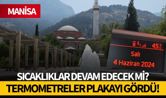 Manisa'da termometreler plakayı gördü