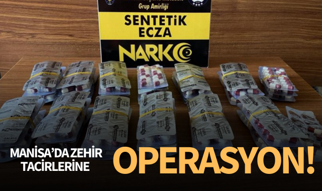 Manisa'da uyuşturucu tacirlerine operasyon