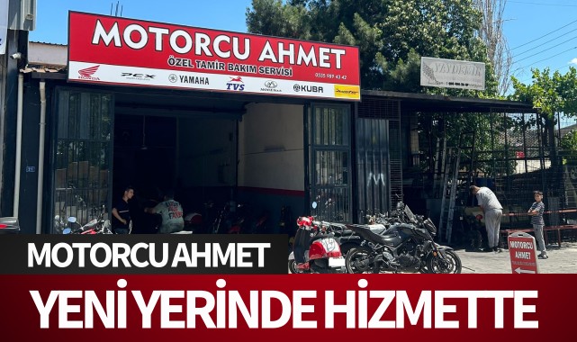 Motorcu Ahmet yeni yerinde hizmette 