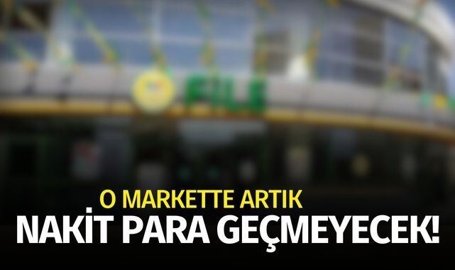 O markette nakit geçmeyecek!