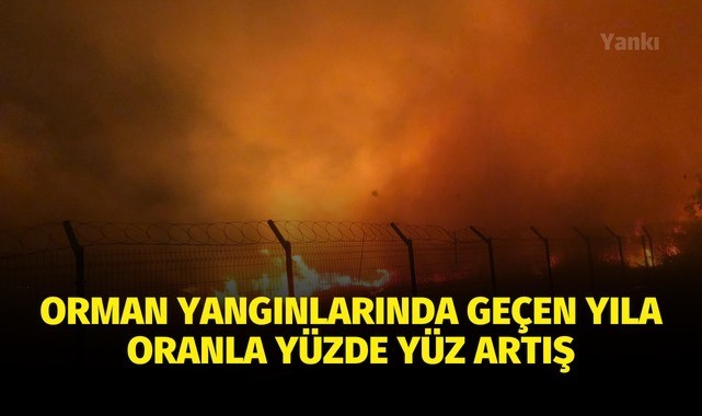 Orman yangınlarında geçen yıla oranla yüzde yüz artış