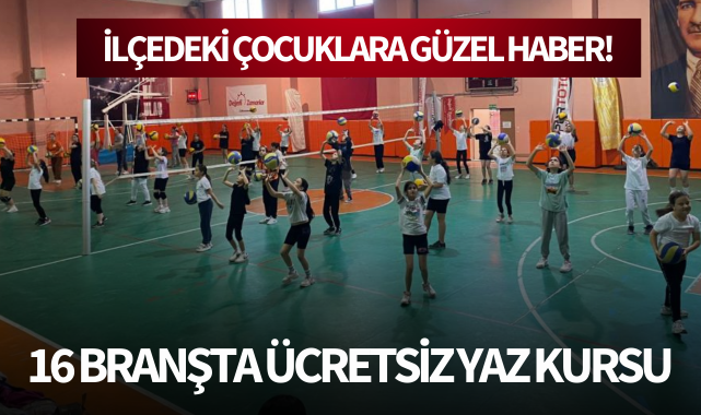 Salihli'de 16 branşta ücretsiz yaz kursu