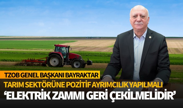 TZOB Genel Başkanı Bayraktar: 'Elektrik zammı geri çekilmelidir”