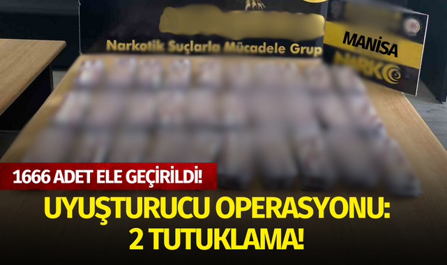 Uyuşturucu operasyonu: 2 tutuklama!