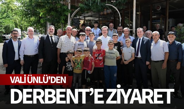 Vali Ünlü'den Derbent'e ziyaret