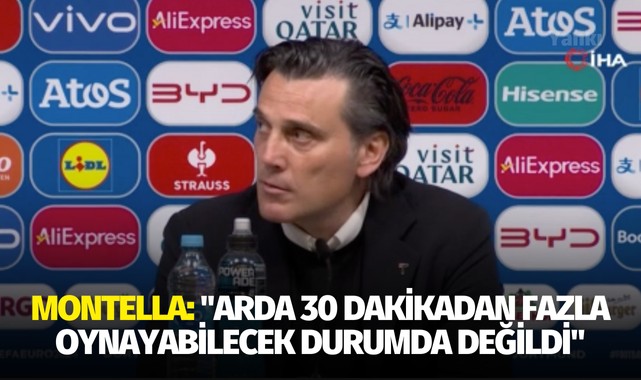 Vincenzo Montella: "Arda Güler 30 dakikadan fazla oynayabilecek durumda değildi"