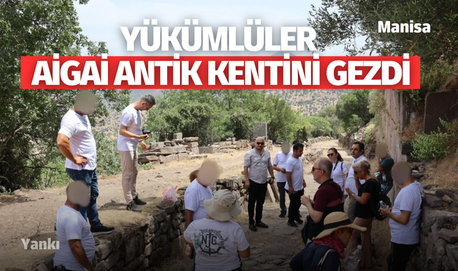 Yükümlüler Aigai antik kentini gezdi