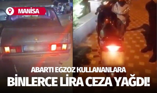 Abartı egzoz kullananlara binlerce lira ceza yağdı!
