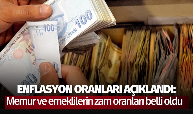 Enflasyon oranları açıklandı: Memur ve emeklilerin zam oranları belli oldu
