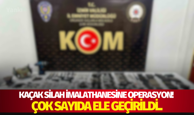 Kaçak silah imalathanesine operasyon! Çok sayıda ele geçirildi..