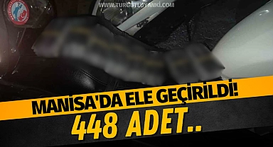 Manisa'da ele geçirildi! 448 adet..
