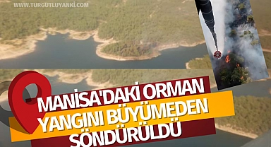 Manisa'daki orman yangını büyümeden söndürüldü