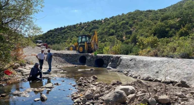 Manisa'da arazi yollarında ulaşım kolaylaşıyor