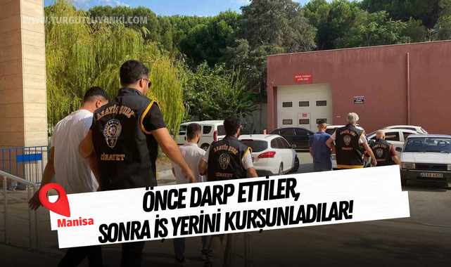 Önce darp ettiler, sonra iş yerini kurşunladılar!