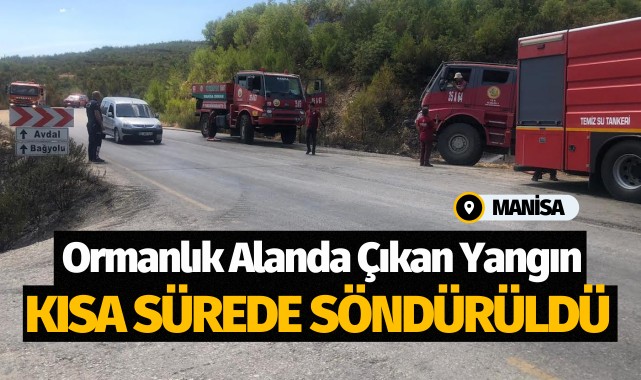 Ormanlık Alanda Çıkan Yangın Kısa Sürede Söndürüldü
