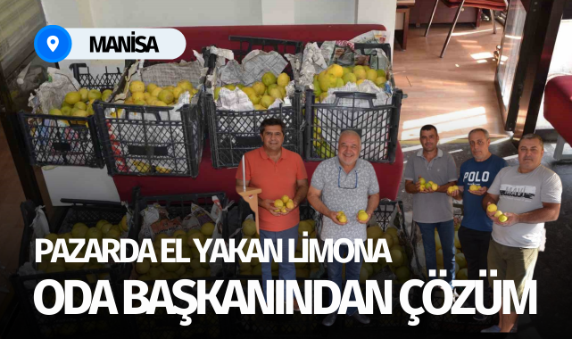 Pazarda el yakan limona oda başkanı çözüm buldu