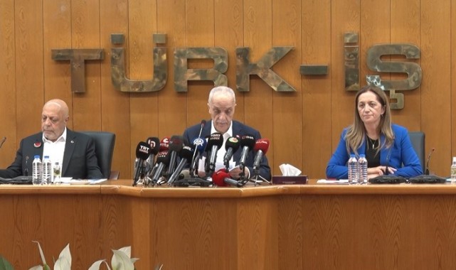 TÜRK-İŞ, HAK-İŞ ve DİSK'ten ortak basın toplantısı: "Temmuz ayından itibaren asgari ücrete zam yapılmalı"