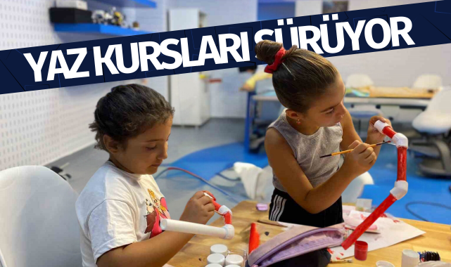 Yaz kursları sürüyor