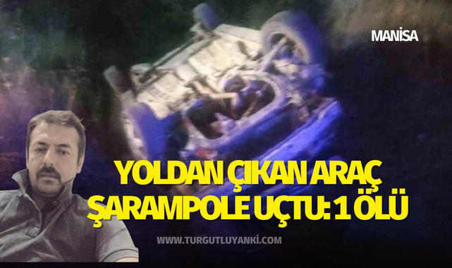 Yoldan çıkan araç şarampole uçtu: 1 ölü