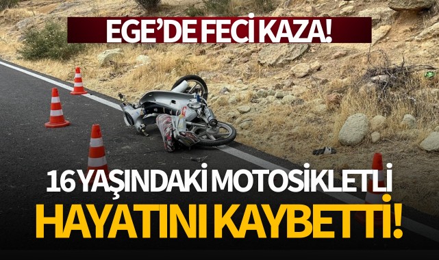 Devrilen motosikletteki çocuk hayatını kaybetti!