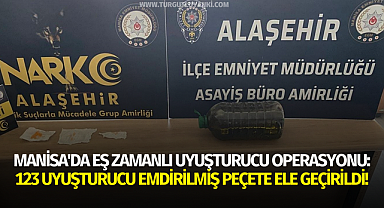 Manisa'da eş zamanlı uyuşturucu operasyonu: 123 uyuşturucu emdirilmiş peçete ele geçirildi!