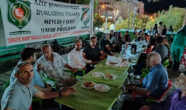 Şehitler için mevlit ve hayır programı düzenlendi