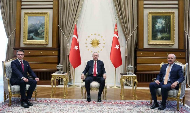 Cumhurbaşkanı Erdoğan, Polonya Meclis Başkanı Holownia'yı kabul etti