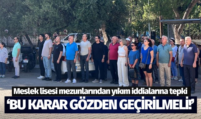 Meslek lisesi mezunlarından yıkım iddialarına tepki