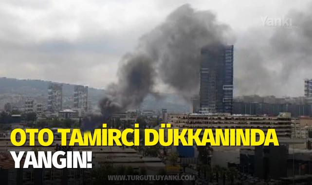 Oto tamirci dükkanında yangın!