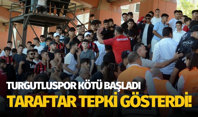 Turgutluspor kötü başladı, taraftar tepki gösterdi!